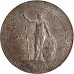 GREAT BRITAIN. Trade Dollar, 1900-B. Bombay Mint. Victoria. PCGS AU-55.