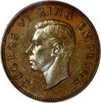NEW ZEALAND. 1/2 Penny, 1947. George VI. PCGS PROOF-63 Brown.