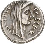 RÉPUBLIQUE ROMAINE Jules César (60-44 av. J.-C.). Denier ND (février-mars 44 av. J.-C.), Rome.