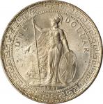 1901-B年英国贸易银元站洋一圆银币。孟买铸币厂。GREAT BRITAIN. Trade Dollar, 1901-B. Bombay Mint. PCGS MS-64+ Gold Shield.