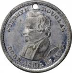 1860 Stephen Douglas Political Medal. DeWitt-SD 1860-10. White Metal. Plain Edge. 28 mm. Mint State.