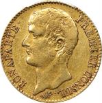 FRANCE. Consulate Period. 40 Francs, Year 12 (1803/4)-A. Paris Mint. Napoleon. PCGS EF-45.