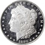 1880-O Morgan Silver Dollar. MS-64 DMPL (PCGS). CAC.
