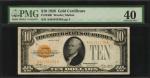 Fr. 2400. 1928 $10  Gold Certificate. PMG Extremely Fine 40.