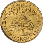 LEBANON. 5 Piastres, 1925. Paris Mint. PCGS MS-65 Gold Shield.