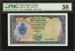 LIBYA. Bank of Libya. 1 Pound, 1963. P-25. PMG Choice About Uncirculated 58.