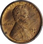 1909-S/S Lincoln Cent. FS-1502. S/Horizontal S. MS-64 RB (PCGS).