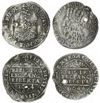 Charles I (1625-49), Oxford, Groats (2), 1644, 1.77g, m.m. floriated cross/-, carolvs d g m b f et h