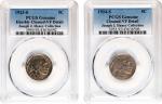 Lot of (2) 1920s San Francisco Mint Buffalo Nickels. VF Details (PCGS).