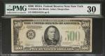 Fr. 2202-B. 1934A $500 Federal Reserve Note. New York. PMG Very Fine 30.