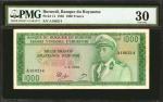 BURUNDI. Banque du Royaumbe du Burundi. 1000 Francs, 1965. P-14. PMG Very Fine 30.