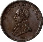 Undated (ca. 1820) Washington Double-Head Cent. Musante GW-110, Baker-6, W-11200. Plain Edge. About 