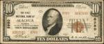 Alachua, Florida. $10 1929 Ty. 2. Fr. 1801-2. The First NB. Charter #8980. Very Fine.