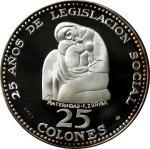 COSTA RICA. 25 Colones, 1970. Venezuelan (Italcambio) Mint. NGC PROOF-69 Ultra Cameo.