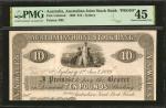 1889年澳大利亚股份银行10英镑。单面样张。 AUSTRALIA. Australian Joint Stock Bank. 10 Pounds, 1889. P-Unlisted. Proof. 