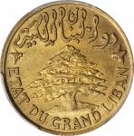 LEBANON. 5 Piastres, 1931. Paris Mint. PCGS MS-64 Gold Shield.