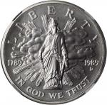 1989-D Congress Bicentennial Commemorative Silver Dollar--Medallic Alignment--MS-69 (NGC).