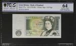 1973-91年英格兰银行1, 5 & 10 英镑。三张。GREAT BRITAIN. Lot of (3). Bank of England. 1, 5 & 10 Pounds, ND (1973-