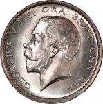 1915年英国半克朗银币，NGC MS65，#6469742-008 Great Britain, silver 1/2 crown, 1915, NGC MS65 #6469742-008.
