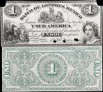 PERU. Lot of (2). Banco de Londres Mexico. 1 Sol, 1873. P-S291p1 & S291p2. Front & Back Proofs. Abou