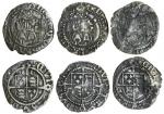 Henry VIII (1509-47), first coinage, Pennies (3), all Durham under Bishop Ruthall, 0.67g, m.m. lis, 