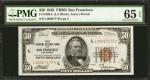 Fr. 1880-L. 1929 $50 Federal Reserve Bank Note. San Francisco. PMG Gem Uncirculated 65 EPQ.