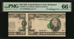 Fr. 2079-E. 1993 $20 Federal Reserve Note. Richmond. PMG Gem Uncirculated 66 EPQ. Misalignment Error