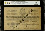 MAURITIUS. Government of Mauritius. 5 Rupees, 1915. P-16. PCGS Banknote Choice Fine 15 Details. Repa