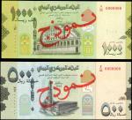 YEMEN. Central Bank of Yemen. 500 & 1000 Rials, 2017. P-39s & 40s. Specimens. Uncirculated.