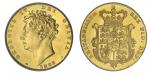 Great Britain. George IV (1820-1830). Half Sovereign, 1826. Bare head left, rev. Crowned and garnish