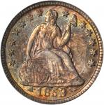 1853 Liberty Seated Half Dime. Arrows. MS-65 (PCGS). OGH.