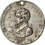 Pair of 1840 Martin Van Buren medals, both white metal and pierced for suspension.