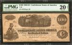 T-40. Confederate Currency. 1862-63 $100. PMG Very Fine 20 Net.