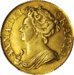 GREAT BRITAIN. Guinea, 1711. Anne (1702-14). PCGS AU-53 Gold Shield.
