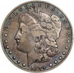 1894 Morgan Silver Dollar. Fine Details--Cleaned (PCGS).