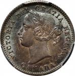 CANADA. 10 Cents, 1858. London Mint. Victoria. PCGS MS-63.