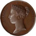 GREAT BRITAIN. Victoria/Department of Science & Art Bronze Medal, 1855. London Mint. PCGS SPECIMEN-6
