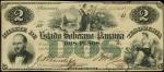 COLOMBIA. Estado Soberano de Panama. 2 Pesos, 1866-72. P-S187. PCGS Extremely Fine 45 Apparent. Smal