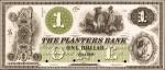 Cairo, Illinois. Planters Bank. ND (18xx). $1. Choice Uncirculated. Proof.