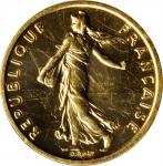 FRANCE. Gold 1/2 Franc Piefort, 1979. Paris Mint. NGC PROOF-62.