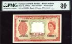Board of Commissioners of Currency, Malaya and British Borneo, $10, 21 March 1953, serial number A/1