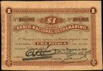 MACAU. Banco Nacional Ultramarino. 1 Pataca, 1912. P-7. Very Fine.