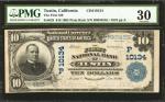 Tustin, California. $10 1902 Plain Back. Fr. 628. The First NB. Charter #10134. PMG Very Fine 30.