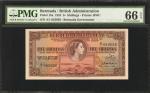 BERMUDA. British Administration. 5 Shillings, 1952. P-18a. PMG Gem Uncirculated 66 EPQ.