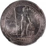 1929-B年英国贸易银元站洋一圆银币。孟买铸币厂。GREAT BRITAIN. Trade Dollar, 1929-B. Bombay Mint. NGC MS-64.