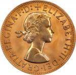 AUSTRALIA. Penny, 1957-(P). Perth Mint. Elizabeth II. PCGS PROOF-65 Red.