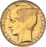 FRANCE IIIe République (1870-1940). Essai de 100 francs Bazor, Flan bruni (PROOF) 1929, Paris.