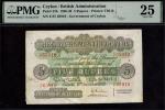Government of Ceylon, 5 rupees, 10 November 1938, serial number E/87 65910, (Pick 23b, TBB B216j), i