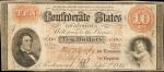 T-24. Confederate Currency. 1861 $10. Very Fine.