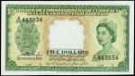 1953年马来亚货币发行局5元。